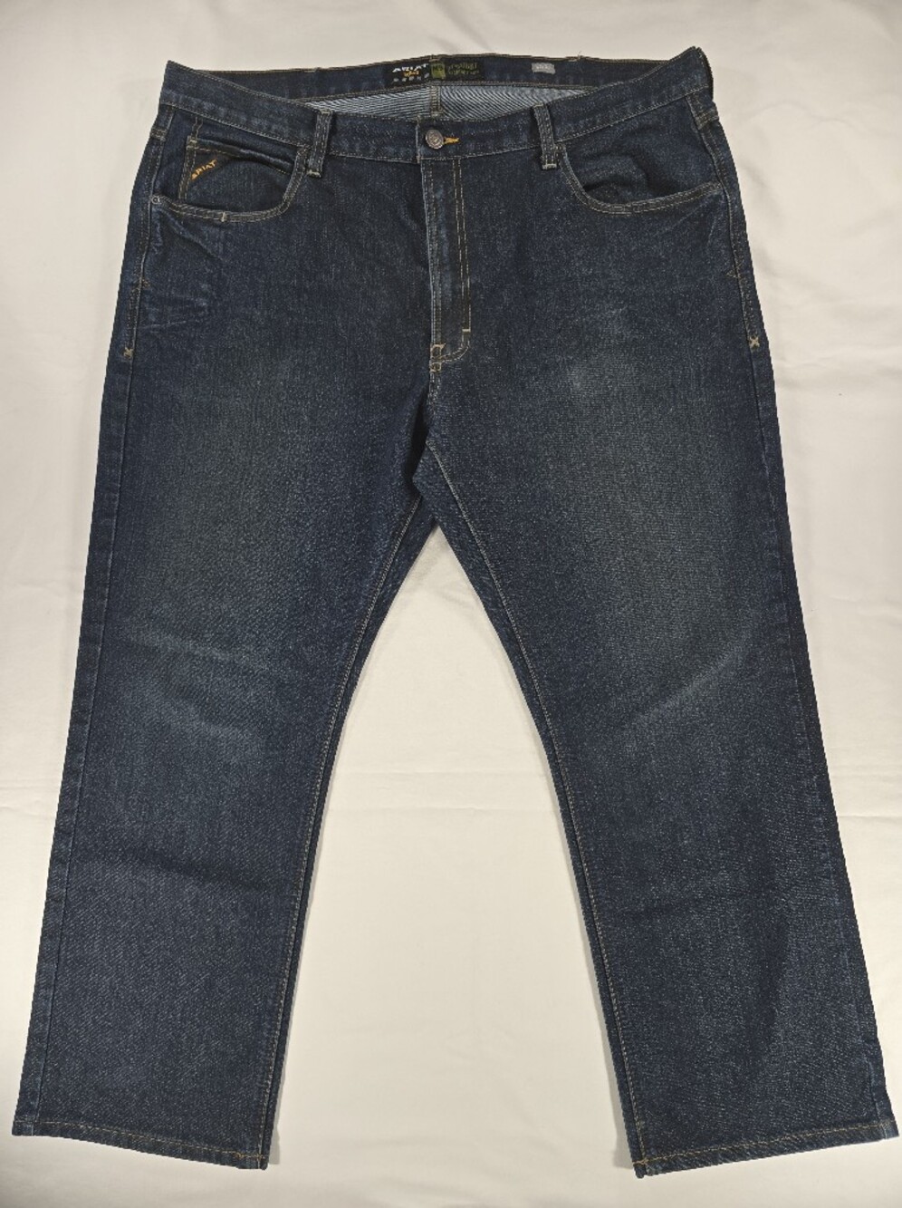 Ariat Rebar M5 Straight Leg Stetch Jeans Dark Wash Men’s 42x30 Western Work